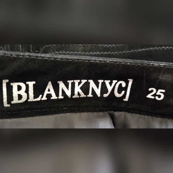 NEW BLANK NYC LEATHER SUEDE FRINGE MINI SKIRT. - Picture 4 of 6